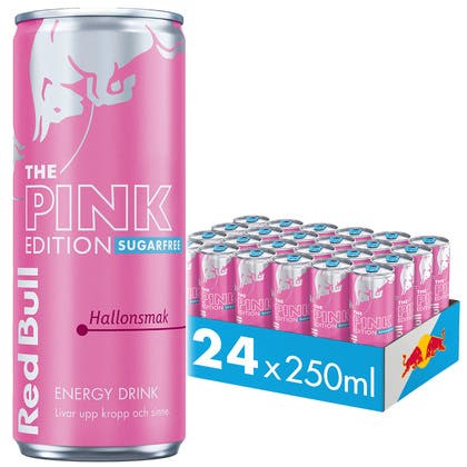 Energidryck Red Bull Pink Edition Sugarfree 25 cl inkl. pant