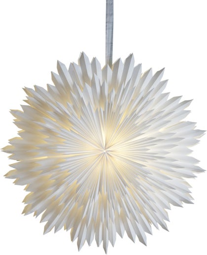 Pappersstjärna Ice Ø 70 cm vit