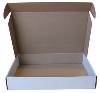 Självlåsande låda 320 x 215 x 55 mm 2 mm vit