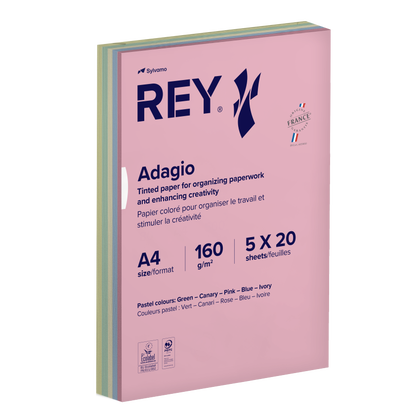 Färgat kopieringspapper A4 160g pastell 250/fp