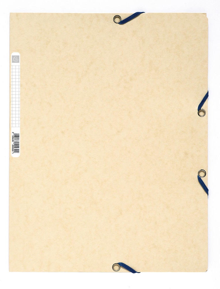 Snoddmapp A4 3-klaff elfenbensvit