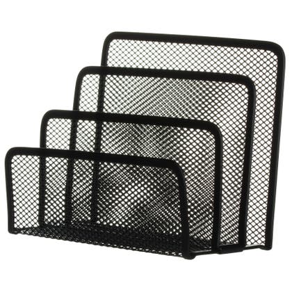 Brevställ Tråd 3 fack svart metall