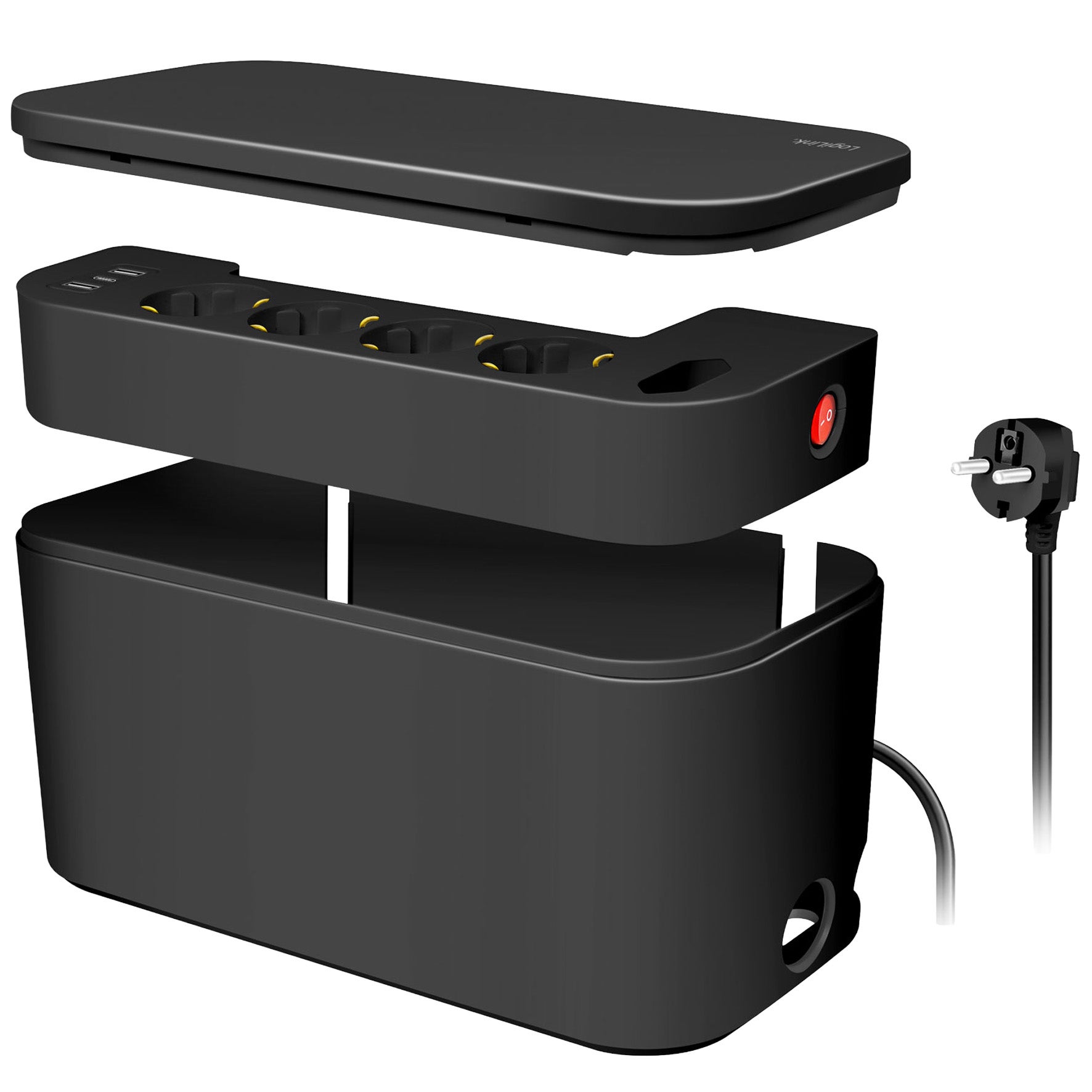 Kabelgömma med grenuttag LogiLink