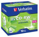CD-RW Verbatim 8-12x 10 st/fp