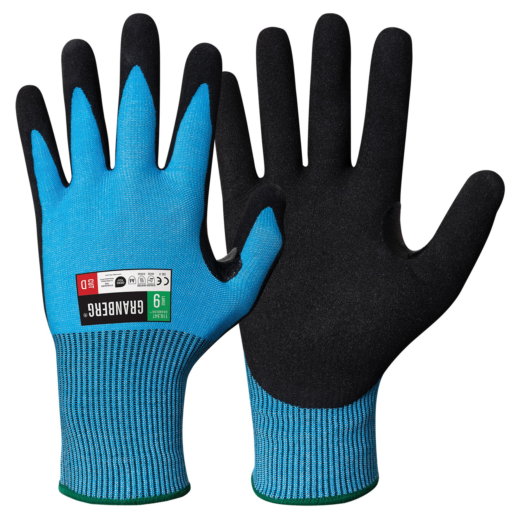 Skärskyddshandske 547 Typhoon® blå/svart stl 11