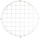 Skyddsgaller för väggklockor upp till Ø 400 mm