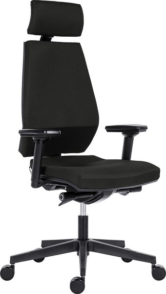 Kontorsstol Marseille svart