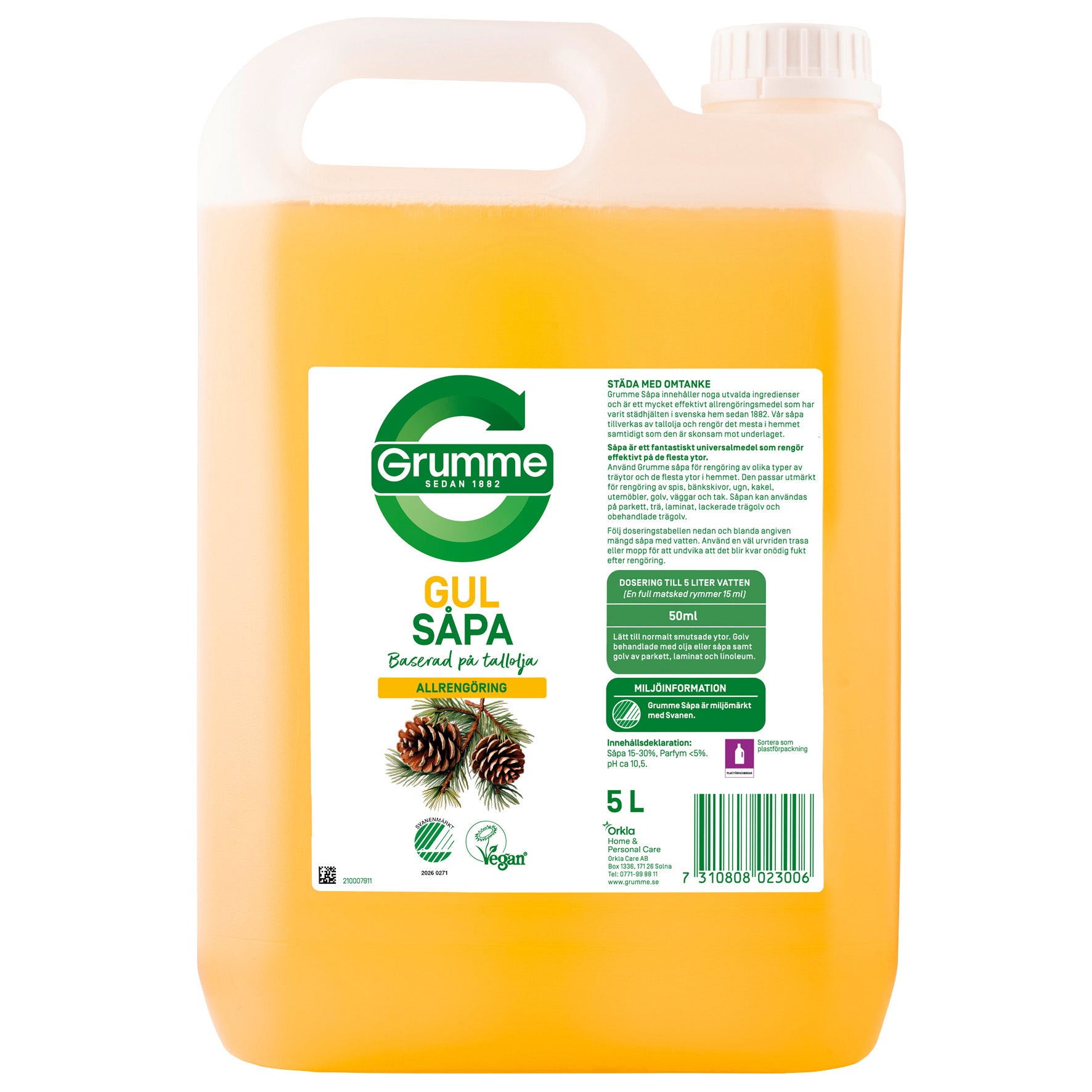 Flytande Såpa Grumme 5 Liter