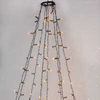 Julgransslinga Shiny grön 8x2 m varmvit