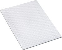 Arbetsblad A4 rutat 5x5mm 500/fp