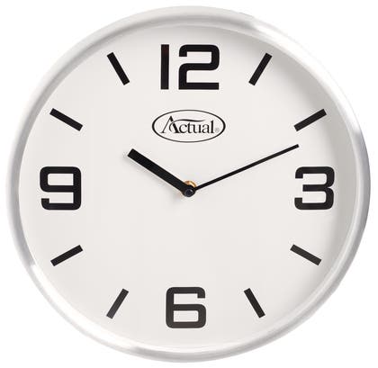 Väggklocka Ø 30 cm Aluminium