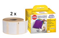 Etikett Avery 57 x 32 mm 1000 st/fp