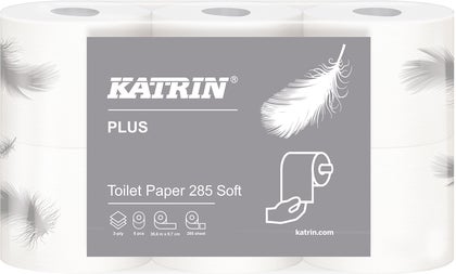 Toalettpapper Katrin Plus Toilet Soft 285 42 st/bal (7 x 6)