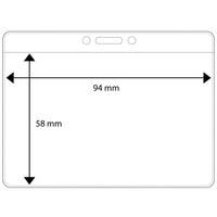 Plastficka liggande 94x58 mm