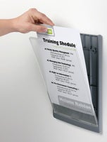 Dörr-/Väggskylt Click Sign A4 grå