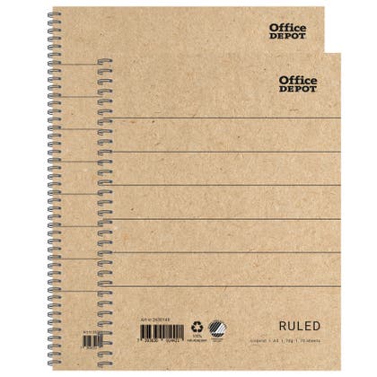 Kollegieblock Recycle A4/A5 70g 70blad linjerat