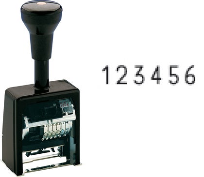 Pagineringsstämpel 6 hjul 5,5 mm