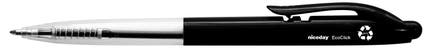 Kulspetspenna Niceday EcoClick svart