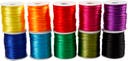 Satinsnören 2mmx50m mix 10/fp