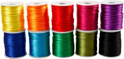 Satinsnören 2mmx50m mix 10/fp