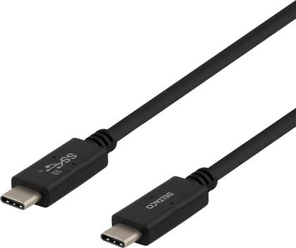 Kabel USB-C - USB-C 3.1 G2 1 Meter Deltaco