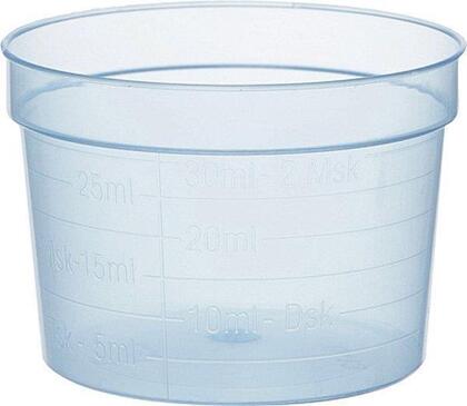 Medicinbägare bred blå 30ml