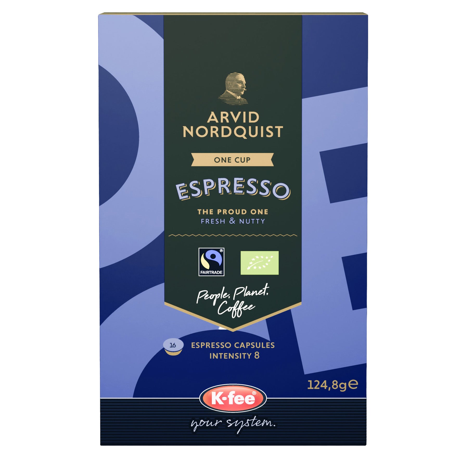 Kaffekapsel Arvid Nordquist Espresso The Proud One Eko 16-pack