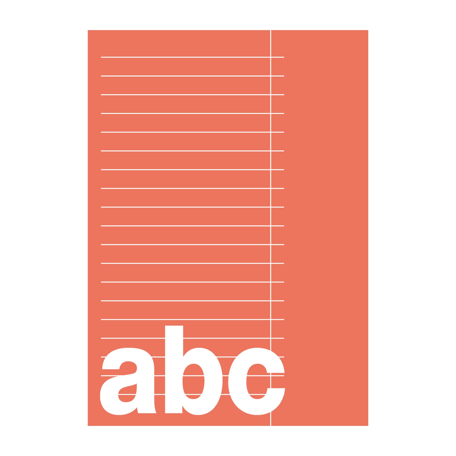 Gloshäfte A6 linjerat 7mm