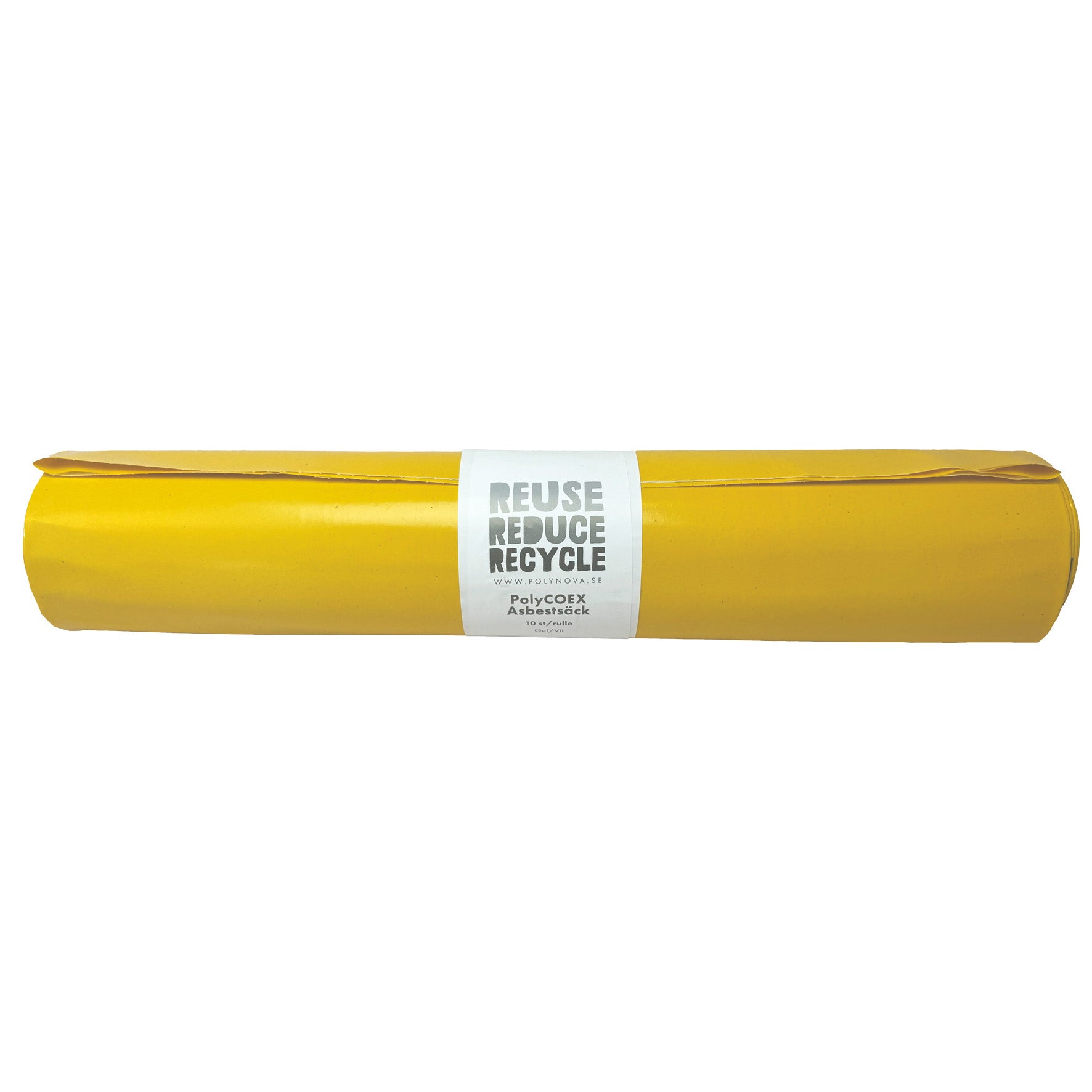 Asbestsäck PolyCOEX 240 liter 870x1300 mm Gul/Vit 7x10 st