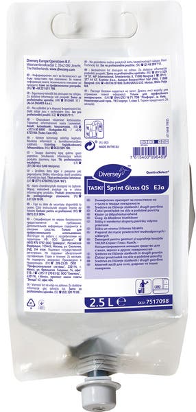 Glasputsmedel Sprint Glass QS 2,5 Liter