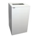 Källsorteringsskåp Diana vit rektangulärt hål