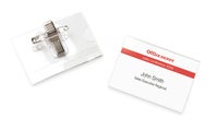 Namnskylt  Office Depot 90 x 60 mm nål/klämma 50 st/fp