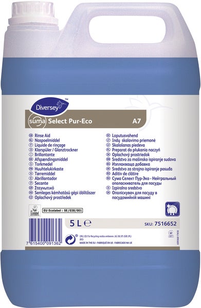 Torkmedel diskmaskiner Suma Select Pur-Eco A7 5 liter