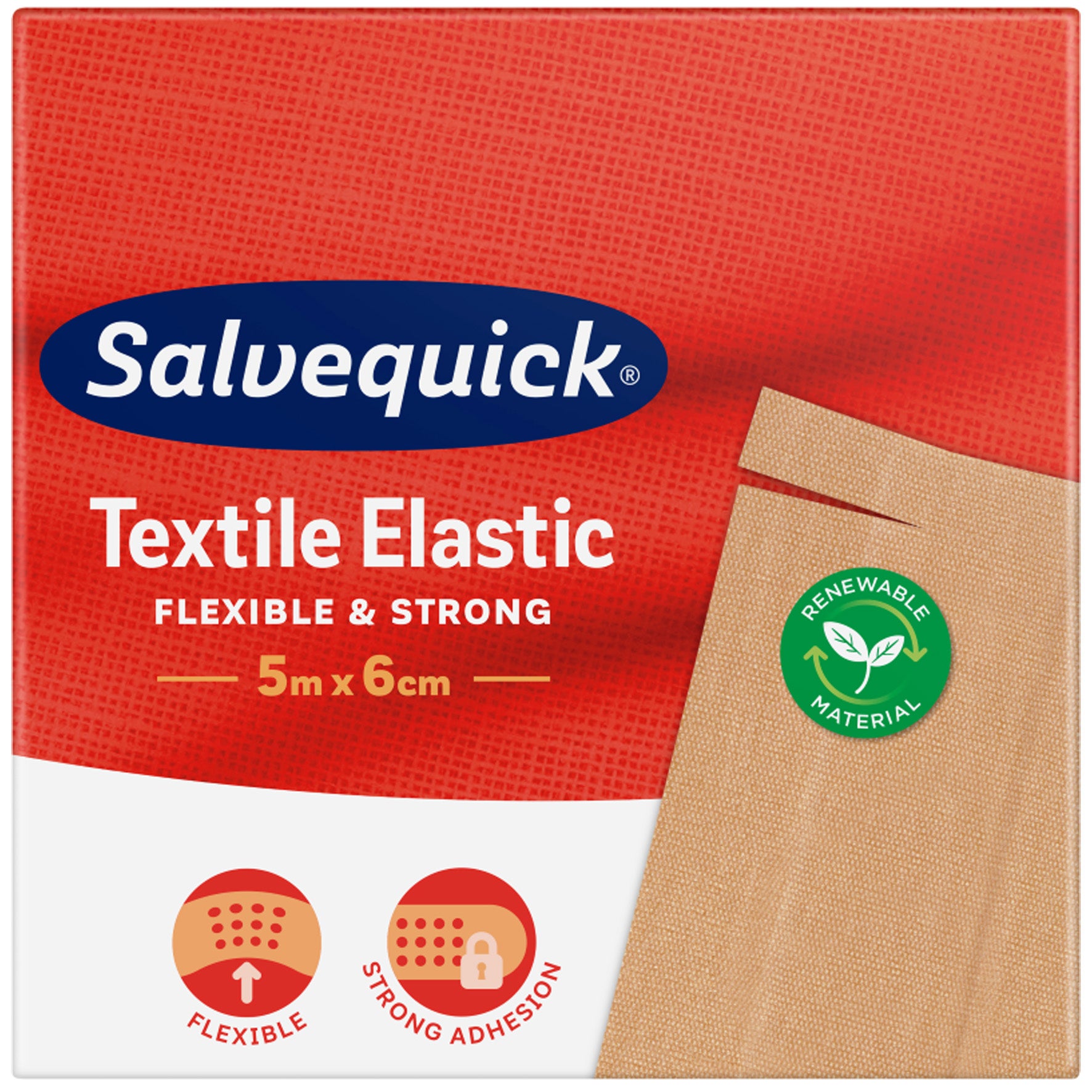 Textilplåster Salvequick 5 m