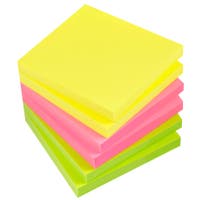 Notis Info Brilliant Sticky Notes 75x75 mm neon 6 block