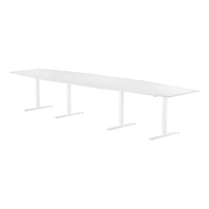 Konferensbord 4200 x 1200 x 800 mm Vitt underrede