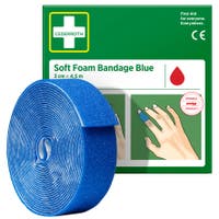 Plåster Cederroth Soft Foam 3 cm x 4,5 m blå