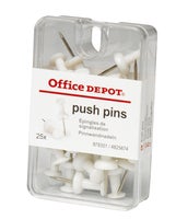Kartnålar Push-pin vit 25 st/fp