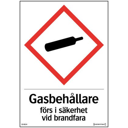 Självhäftande dekal Gasbehållare
