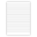 Arbetsblad A4 linjerat 5+5+5+7mm 500/fp