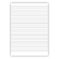 Arbetsblad A4 linjerat 5+5+5+7mm 500/fp