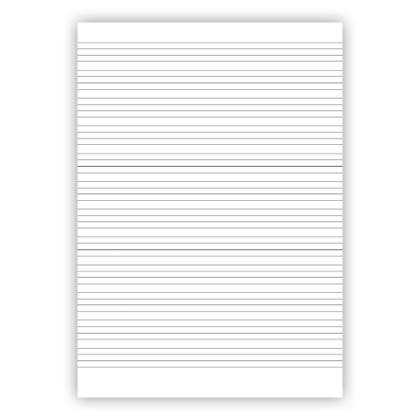 Arbetsblad A4 linjerat 5+5+5+7mm 500/fp