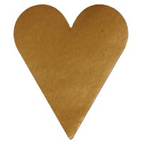 Etikett hjärta stort guld 1000