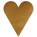 Etikett hjärta stort guld 1000