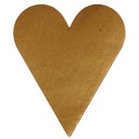 Etikett hjärta stort guld 1000