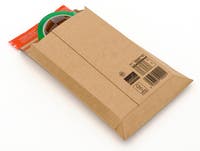 Wellkuvert 185x270x50 mm Brun