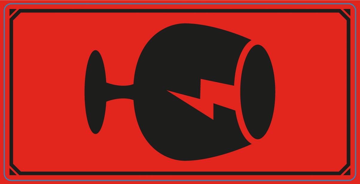 Varningsetikett Symbol Glas 1000/rl