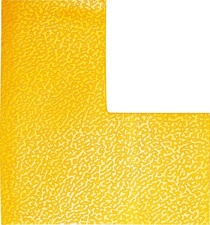 Golvmarkering "L-form" gul 10 st/fp