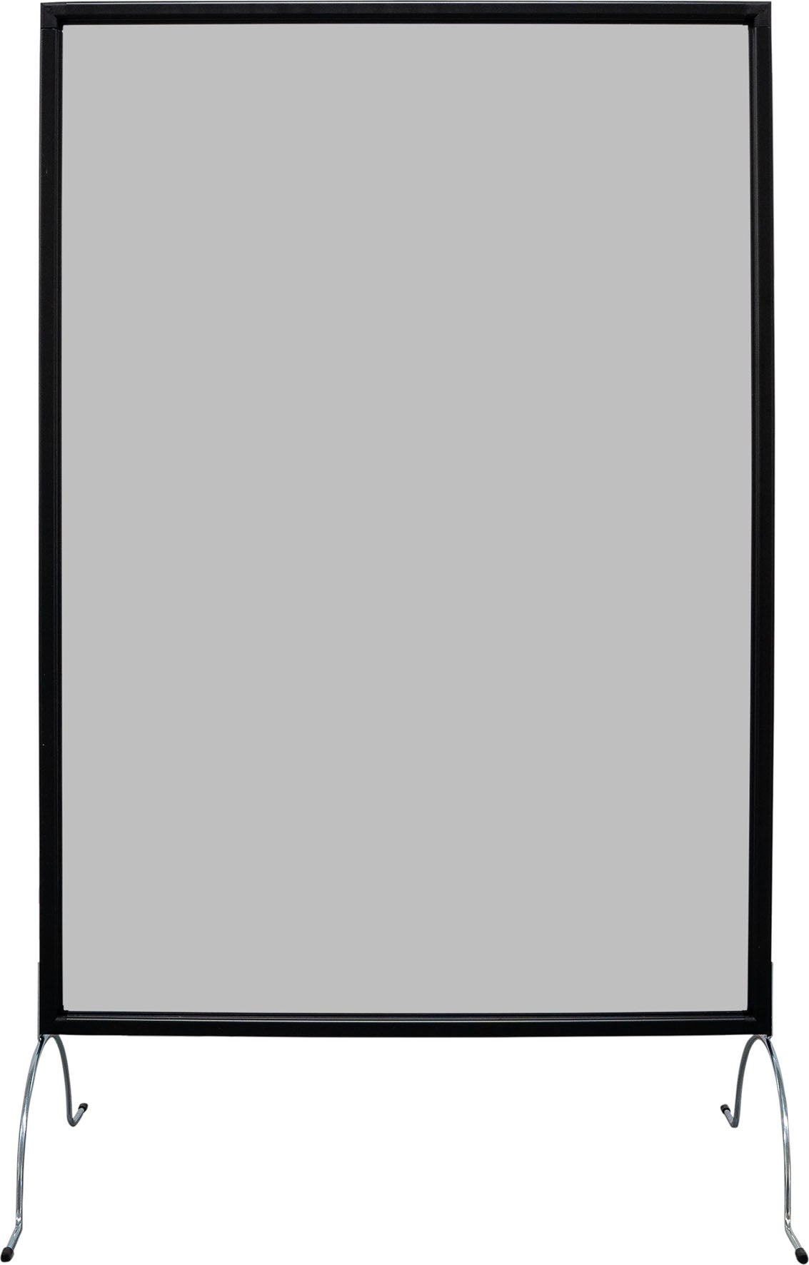 Skärm båge fot 70 x 100 cm grå