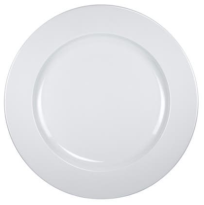 Tallrik flat / djup Ares vit